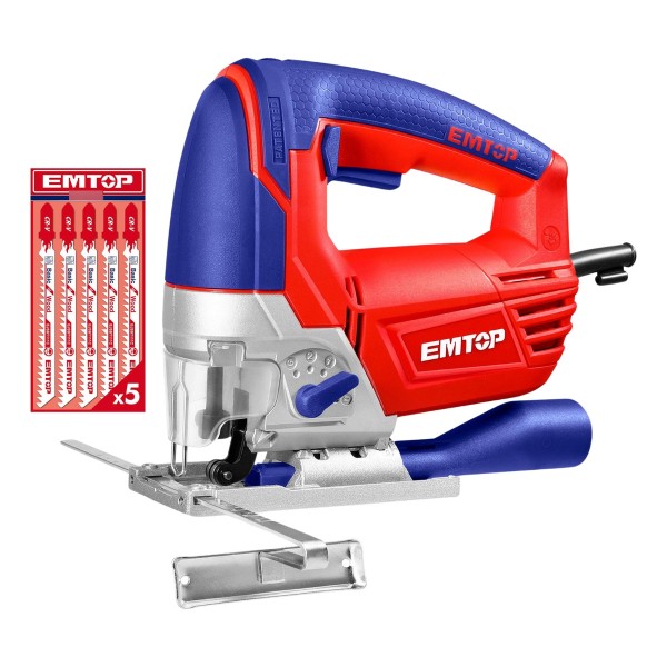 Sierra Caladora 800w + Cuchillas Industrial Emtop Ejsw8001