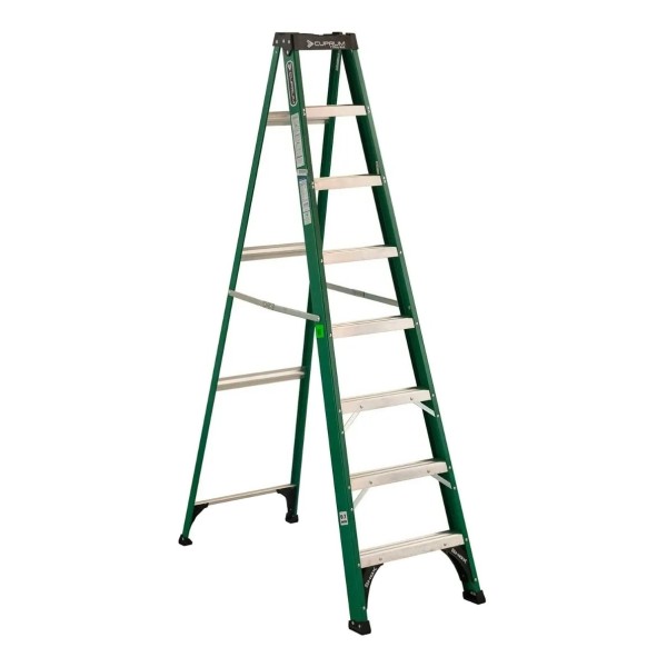 Escalera De Fibra De Vidrio Tijera Cuprum C-3217-08