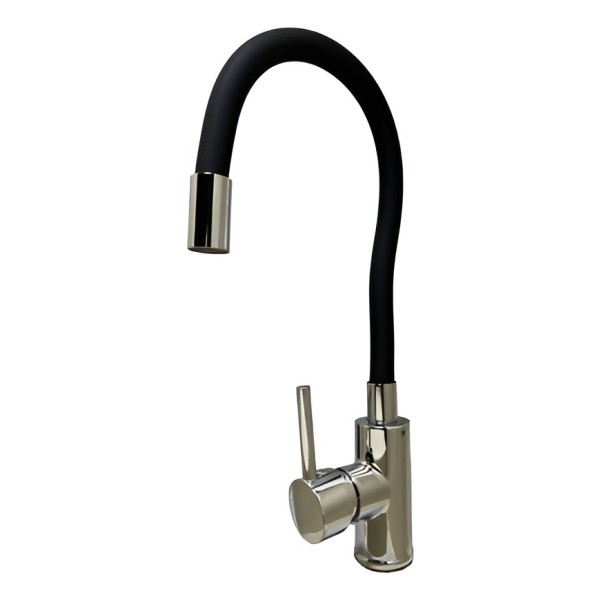 Monocomando Flexible Cocina Mesada Palito Neg. Rimontti Wico - Imagen 4