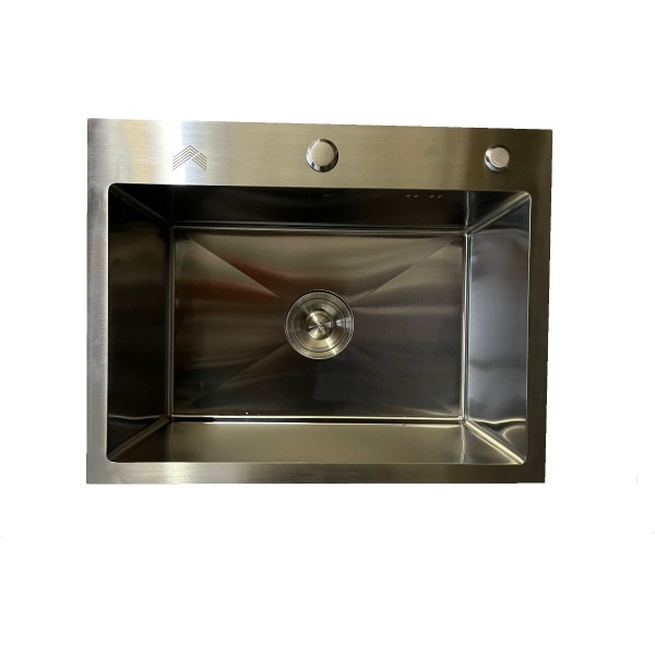 Pileta Simple Cuadrada Cocina Satinada Acero Inoxidable - Imagen 6