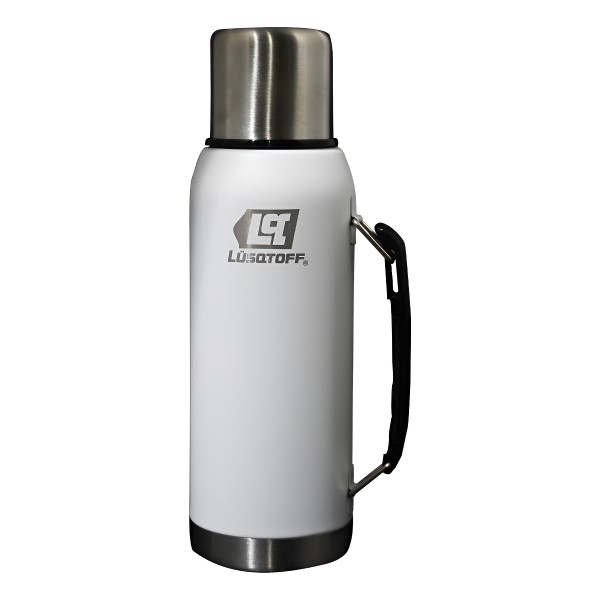 Termo Matero Acero Inox Lusqtoff Tl1-9b Tapón Cebador Blanco