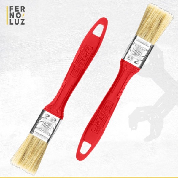 Pincel De Cerda 1 Pulgada Ancho 10mm Pintor Pintura Emtop - Imagen 4