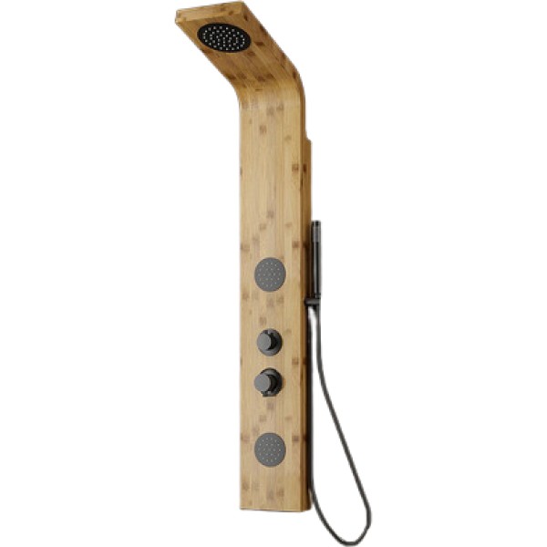 Panel Barral Columna De Ducha Bamboo Marrón - Imagen 3