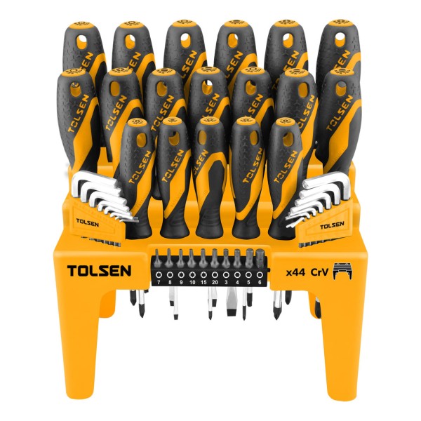Juego Destornilladores 44 Piezas Tolsen Pro 20184