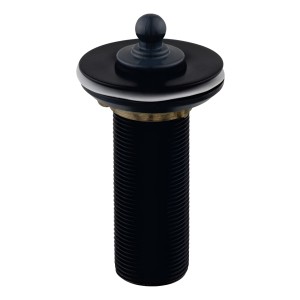 Válvula Lavatorio 7/8 Bronce Con Tapón Negro Rimontti
