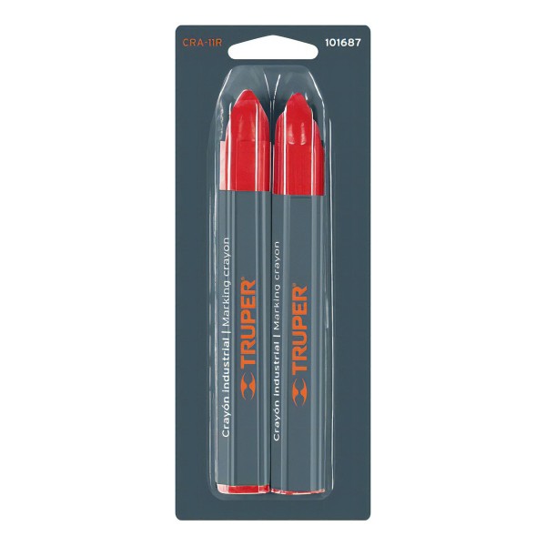 Crayón Tiza Industrial Rojo 12 Cm Truper 101687 - Imagen 2