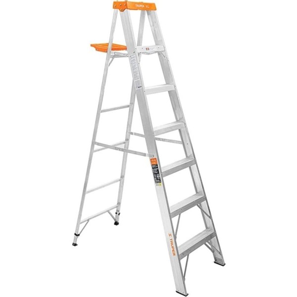 Escalera Aluminio Truper 6 Escalones Tijera 2.13mt 175 Kg