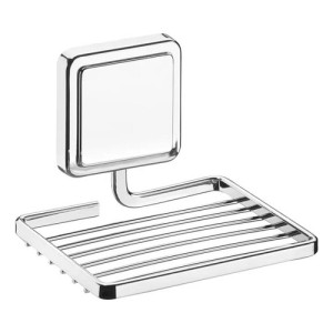 Soporte Adhesivo Para Jabonera Cromado
