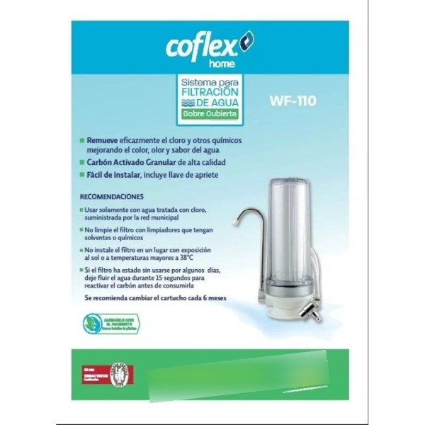 Filtro De Agua Purificador Coflex Canilla Metal No Plastico - Imagen 3