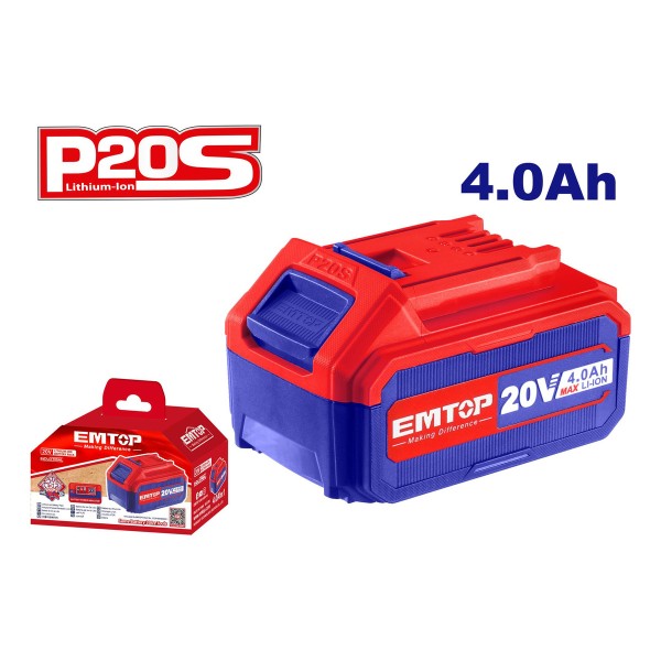 Batería P20s 20v 4amp Emtop Ebpk20021 - Imagen 2