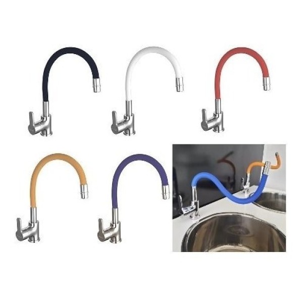 Monocomando Cocina Mesada Pico Alto Flexible 5 Años Garantía - Imagen 26