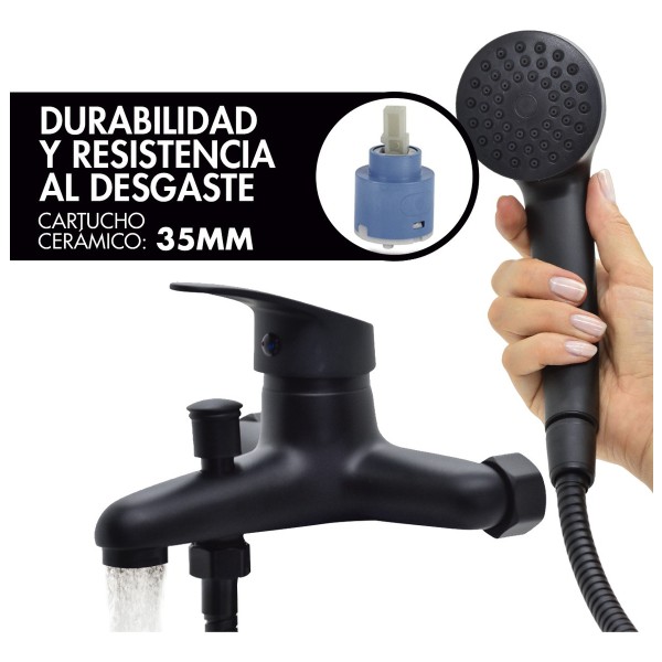 Monocomando Ducha Con Transferencia 4k Negro 2 Años Garantia - Imagen 5