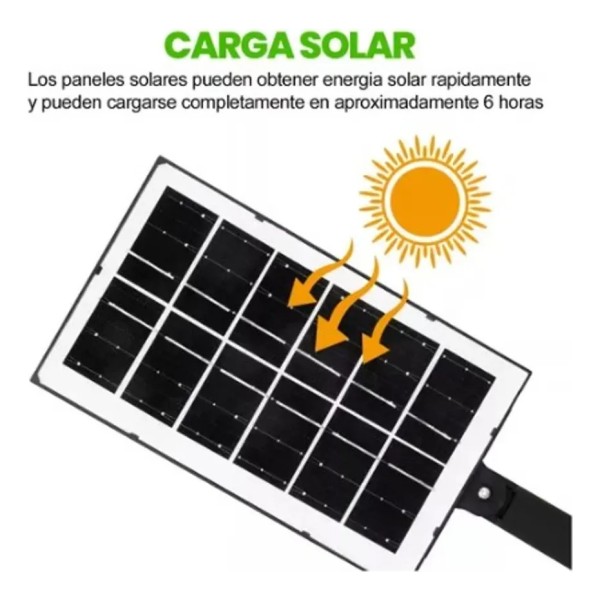 Foco Led Panel Solar Con Sensor - Imagen 3