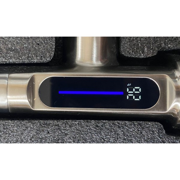 Monocomando Cuadrado Mesada Digital Satinado Acero Inox. 304 - Imagen 3