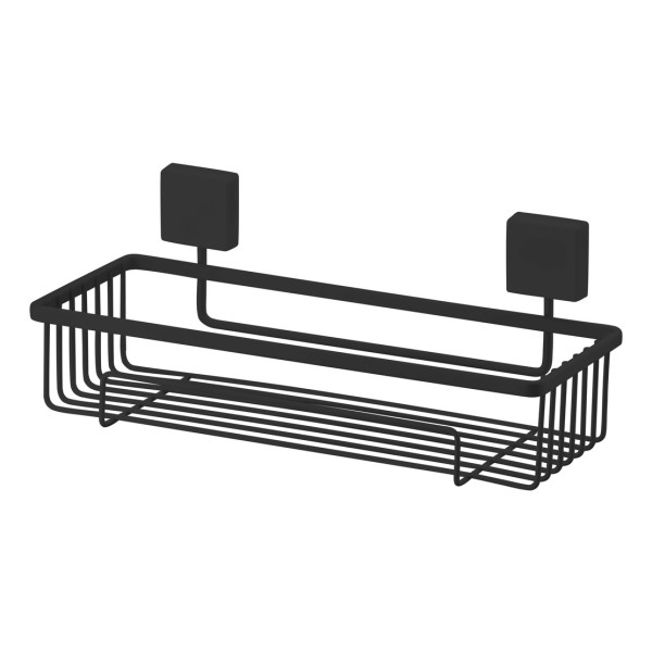 Organizador De Baño Adhesivo Shampoo Negro Mate - Imagen 2