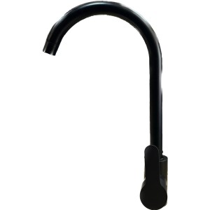 Monocomando Cocina Mesada Negro Mate Barraca Olimpia