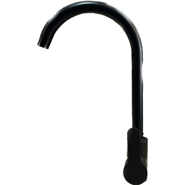 Monocomando Cocina Mesada Negro Mate Barraca Olimpia