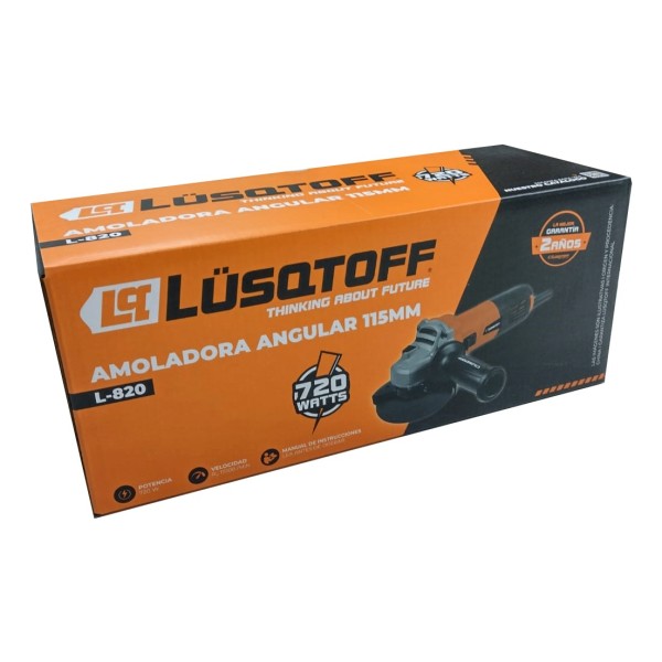 Amoladora Eléctrica Lüsqtoff L-820: 115mm - Imagen 3