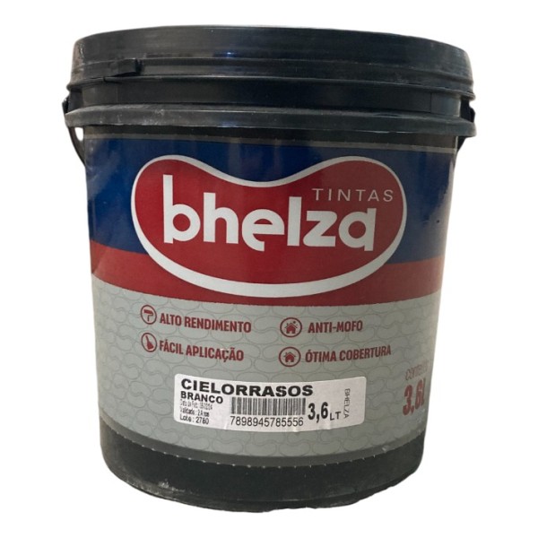Pintura Cielorraso Interior Blanco 3.6lts Bhelza