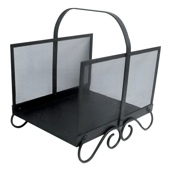 Leñero Metal Negro 50 X 33 X 41 Cm
