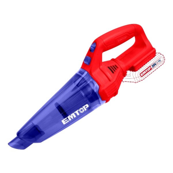 Aspiradora A Bateria Para Auto 20v 0,5l Sin Batería Emtop - Imagen 2