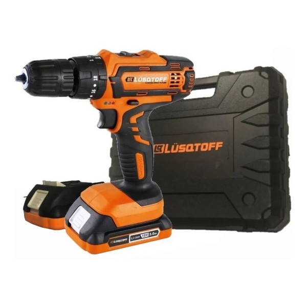 Taladro Atornillador Percutor 13mm Lusqtoff 2 Bat Profes - Imagen 2