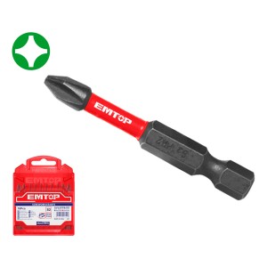 Set 10 Puntas De Impacto Ph2 50mm Imantadas Emtop Esbtmph223
