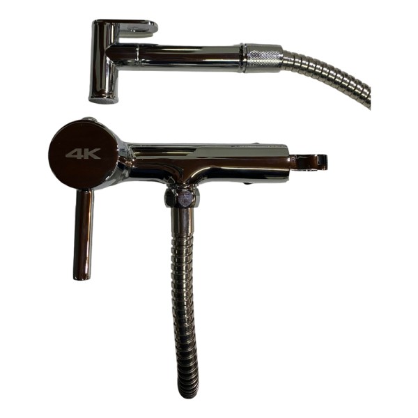 Monocomando Ducha Higiénica Bronce 10cm 5 Años De Garantia - Imagen 4