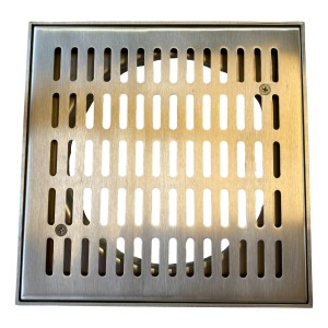 Rejilla Con Marco Para Baño 20x20cm Acero Inoxidable