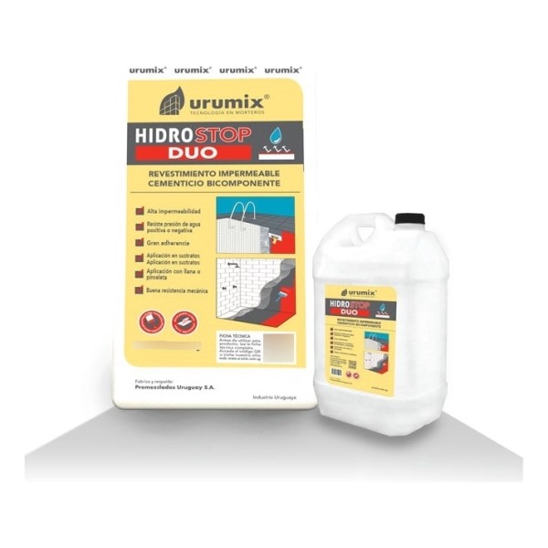 Urumix Hidrostop Duo Seal Impermeable Sellador 5kg + 1lt