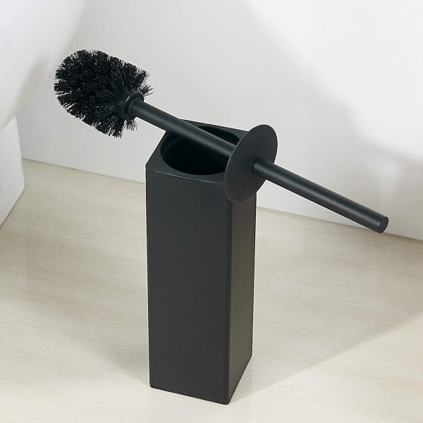 Escobilla Cepillo Inodoro Negro Mate Baño Ducha Accesorio - Imagen 2