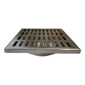 Rejilla Con Marco Para Baño 15x15cm Acero Inoxidable