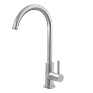 Monocomando Grif Mesada Cocina Cisne Alto Inox 5 Años Gtia