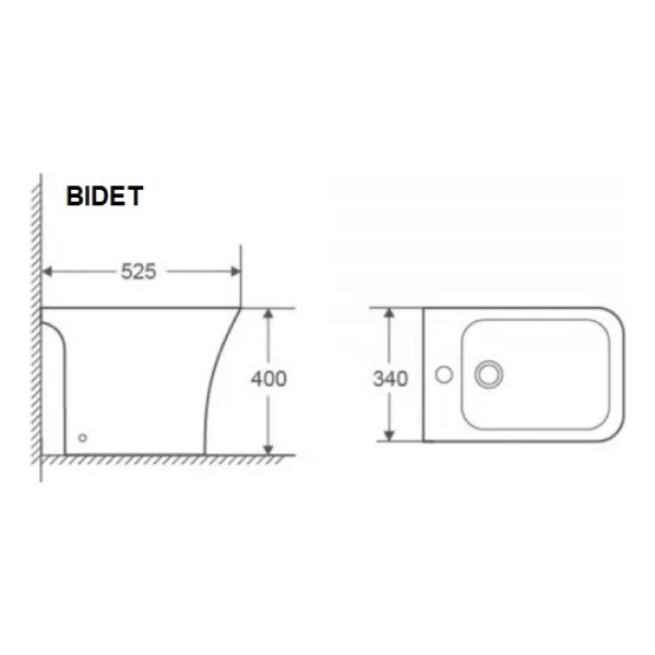 Juego/combo Baño Inodoro Y Bidet Zoe Golf B.oli - Imagen 4