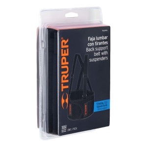 Faja Lumbar Con Tirantes Ajustables Trabajo Y Carga Truper