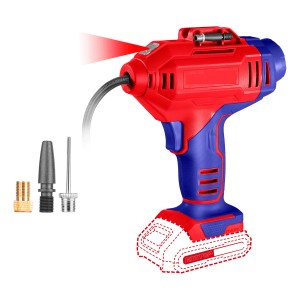Compresor Pistola Inflador A Bateria S/bat P/autos 20v Emtop