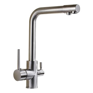Monocomando Cocina Mesada Para Filtro Acero Satin Rimontti