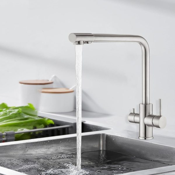Monocomando Cocina Mesada Para Filtro Acero Satin Rimontti - Imagen 2