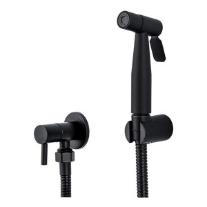 Ducha Higiénica Fria Negra Bidet Inodoro Negro Mate Rimontti