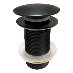 Válvula Tip Top Metalica Negro Mate Bacha Lavat Bidet