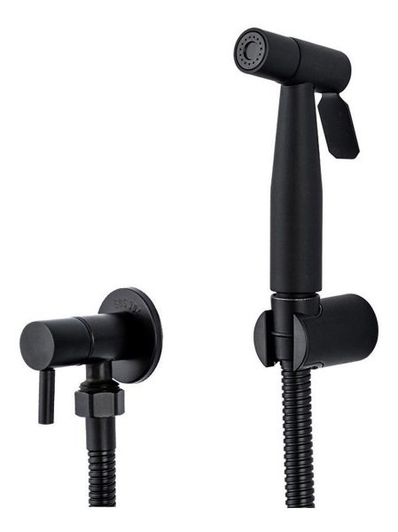 Ducha Higiénica Fria Negra Bidet Inodoro Negro Mate Rimontti - Imagen 2