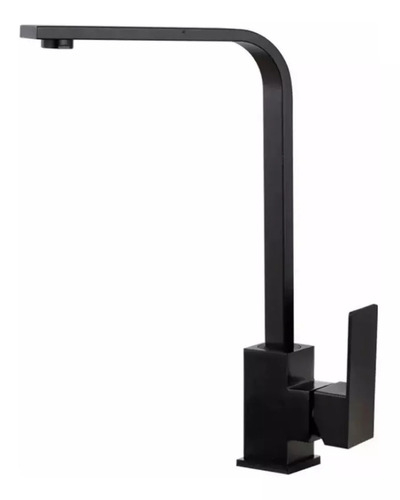 Grifería Monocomando Cocina Negro Mate Mesada 5 Años Gtia - Imagen 2