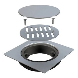 Rejilla Tapa Para Desagüe De Baño Acero Inoxidable 10x10