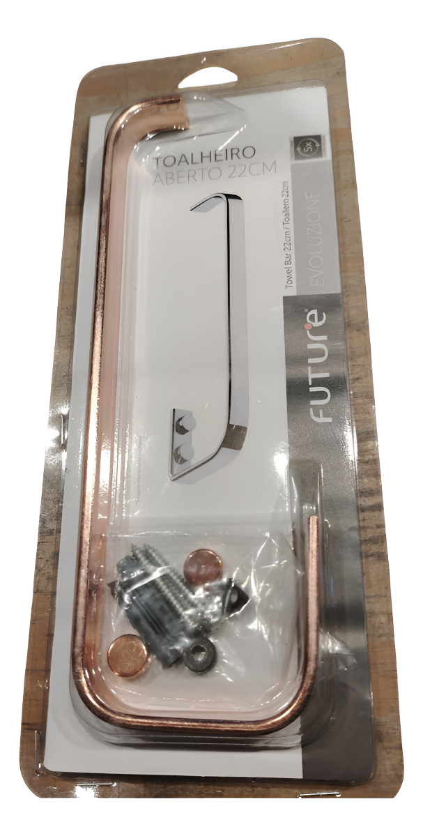 Toallero 22cm Rose Gold Future Con Tornillo - Imagen 2