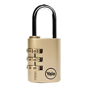 Candado De Combinación Yale 30mm De Bronce Y Gancho De Acero