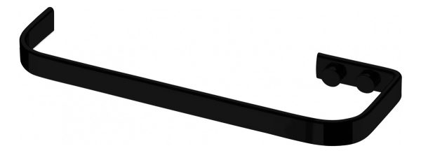 Toallero Abierto Negro Mate Future De 22 Cm - Imagen 2
