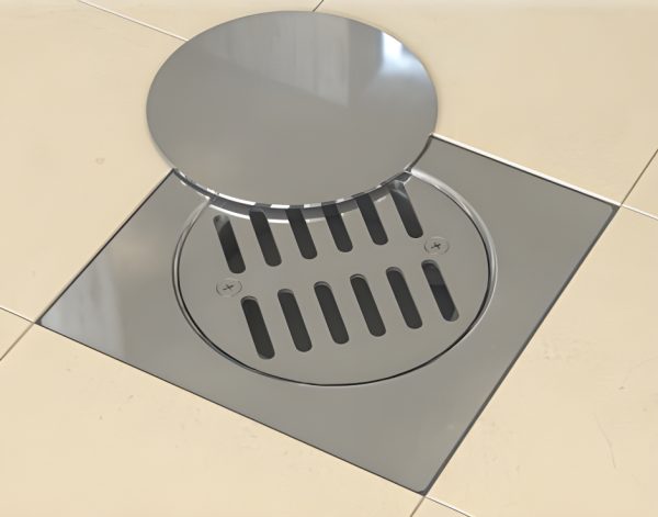 Rejilla Tapa Para Desagüe De Baño Acero Inoxidable 10x10 - Imagen 2
