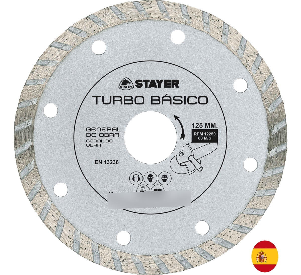Disco 9 Diamantado Turbo Basico Stayer 230mm - Imagen 2