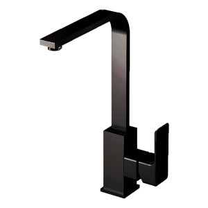 Grifería Monocomando Cocina Negro Mate Mesada 5 Años Gtia