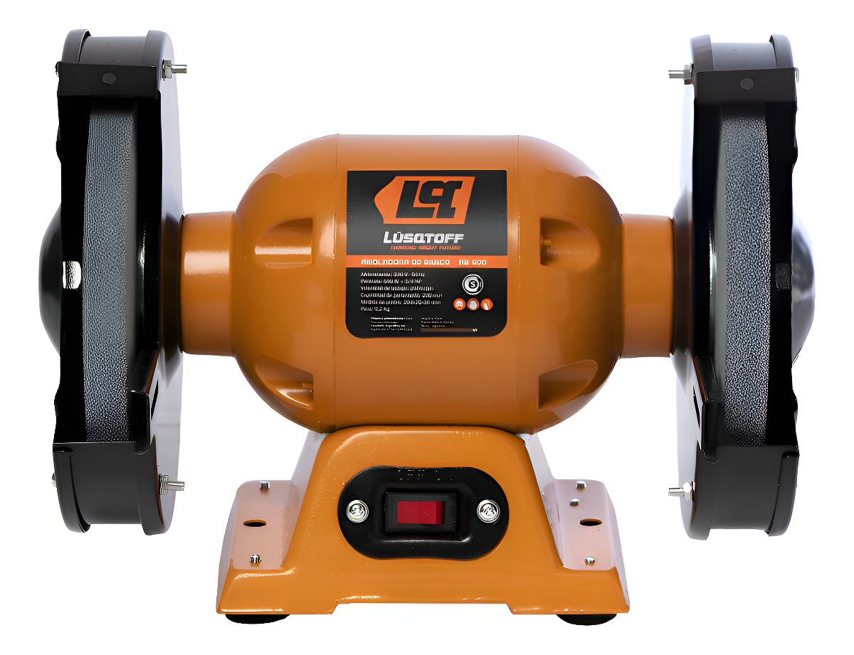 Amoladora De Banco 550w Lusqtoff Color Naranja